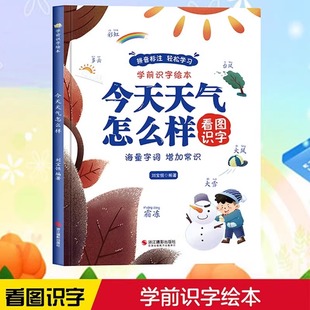 幼儿园有声绘本故事大开本撕不烂 今天天气怎么样 6岁故事书硬壳精装 儿童绘本3 儿童早教启蒙 学前看图识字注音