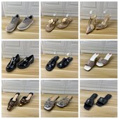 Shoes外贸原单42码 凉鞋 杂款 独码 Lady 圆头纯色细跟时装 女鞋 时尚