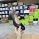shoes圆头拼色粗高跟时尚 百搭浅口一脚蹬单鞋 时装 外贸原单女鞋 鞋