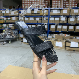 外贸原单女鞋新款平底时尚百搭舒适外穿一脚蹬简约休闲时装凉拖鞋
