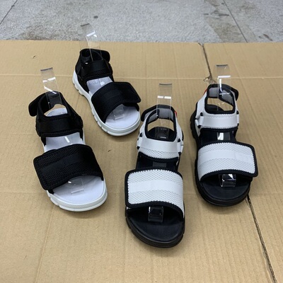 轻便魔术贴网面厚底运动休闲凉鞋