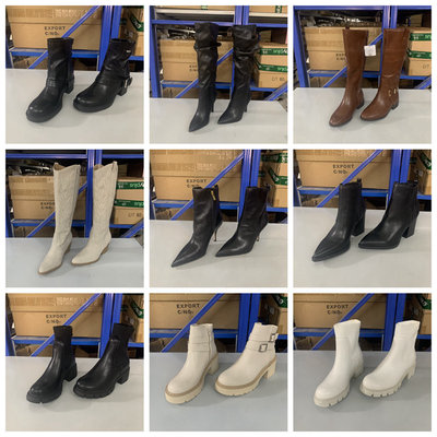 优惠清仓时尚圆头纯色马丁靴短靴