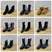 Shoes外贸原单38.5 女靴时尚 39码 Lady 杂款 独码 圆头粗跟时装 短靴
