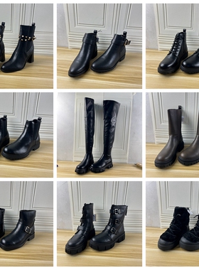 Lady Shoes外贸原单42码杂款靴子简约时尚新款舒适百搭孤品长短靴