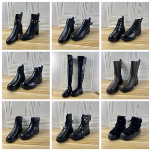 Lady Shoes外贸原单42码杂款靴子简约时尚新款舒适百搭孤品长短靴