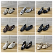 Shoes外贸原单女鞋 凉鞋 41码 独码 Lady 圆头粗跟一脚蹬单鞋 杂款 时尚