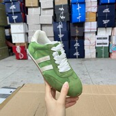 德训鞋 Lady 时尚 圆头平底休闲系带通勤单鞋 Shoes外贸原单女鞋 新款