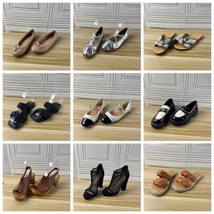 独码 杂款 时尚 圆头纯色一脚蹬单鞋 Lady 百搭凉鞋 Shoes外贸原单36码