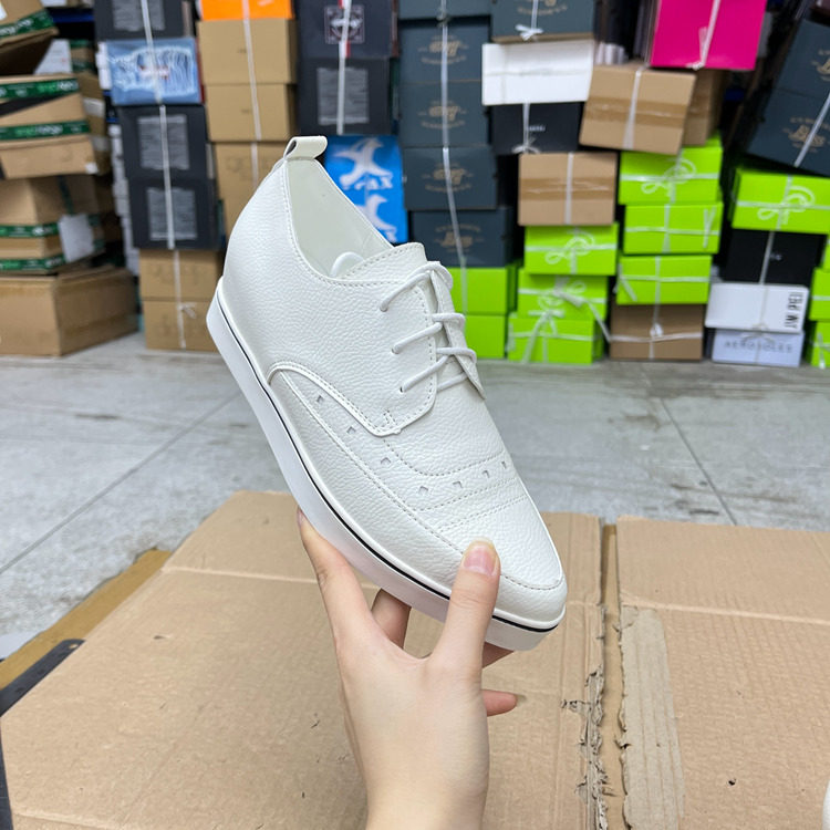 外贸原单女鞋新款shoes尖头厚底工厂优惠内增高2厘米左右系带皮鞋