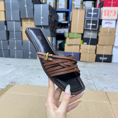 新舒适休闲百搭一字凉拖