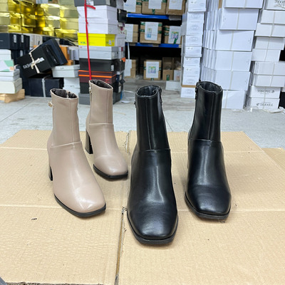 短靴侧拉链户外时装瘦瘦骑士靴