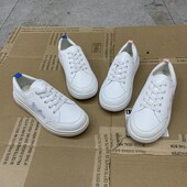 微瑕款 圆头平底小白鞋 休闲百搭运动板鞋 外贸原单女鞋 学生鞋