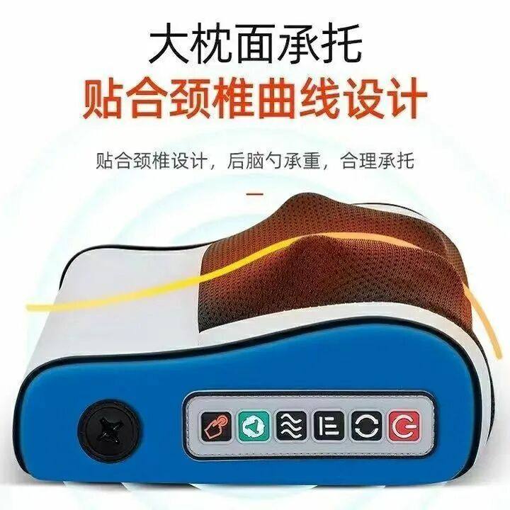 按摩枕颈椎按摩仪器电动揉捏全身靠垫多功能颈部腰部背部家用枕头