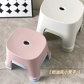 加厚塑料凳子家用成人客厅餐桌椅子高凳板凳小凳子矮凳方凳可叠放