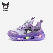 亮灯鞋 hellokitty库洛米女童发光运动鞋 儿童旋转扣鞋 新款 2026秋季