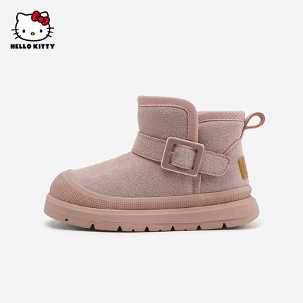 hellokitty童鞋女童棉靴冬季新品儿童加绒靴子儿童棉鞋