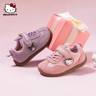 hellokitty童鞋女童运动鞋2026春季新款中小童阿甘鞋儿童加绒棉鞋