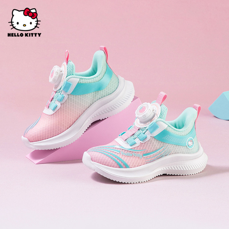 hellokitty女童运动鞋2025秋季新款女孩透气网鞋小学生儿童休闲鞋