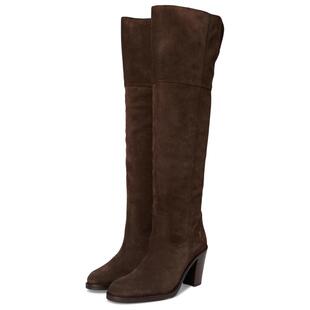 代购FRYE女士过膝靴柔软鞋底缓冲鞋垫橡胶外底舒适穿着皮革鞋面