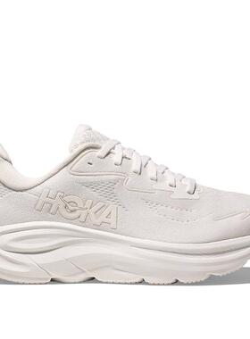 代购Hoka OneOne男士跑步鞋缓震性能透气性佳稳定支撑慢跑鞋白色