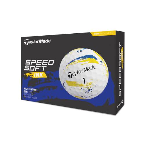 海外代购Taylormade高尔夫球击球距离速度维持软手感高对比度