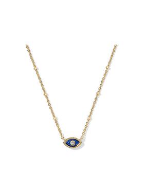 代购Kendra Scott吊坠项链女士优雅简约百搭精致金色链条蓝色眼