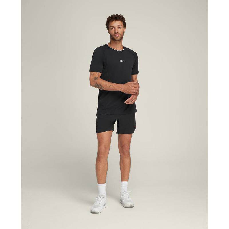 代购Wilson威尔胜男士运动T恤透气防摩擦高活动性排汗短袖圆领