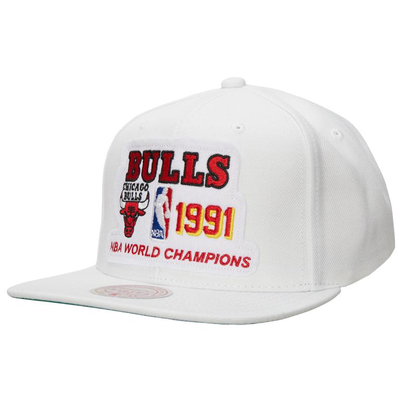 Mitchell& Ness正品男款户外休闲帽子遮阳帽 Bulls 91 Champs