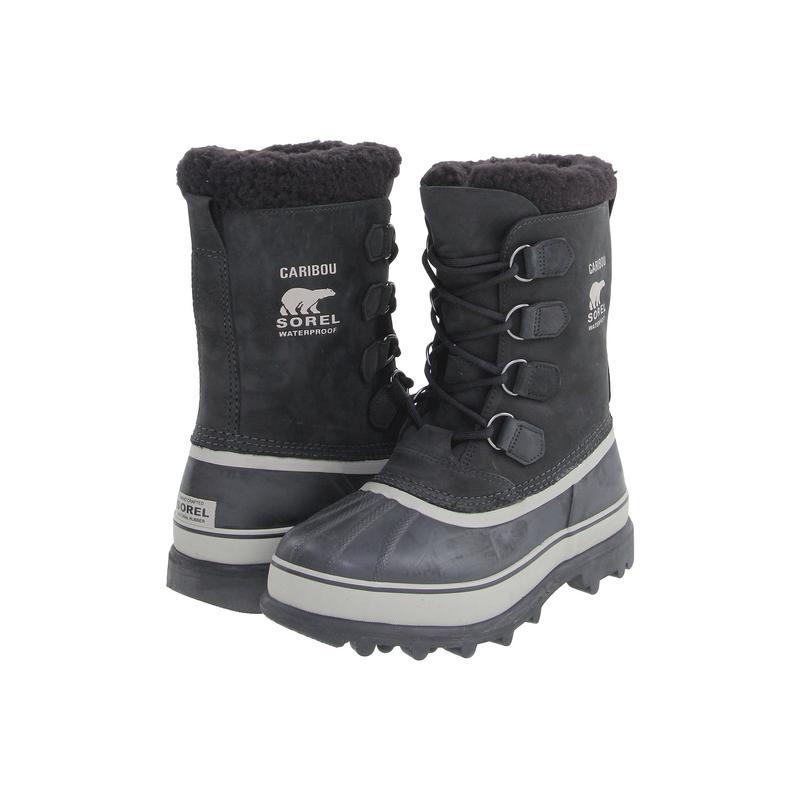 SOREL男士雪地靴防水保暖防滑透气系带防水皮革橡胶鞋底毛绒内衬