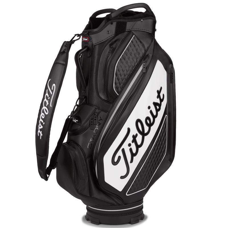 海外代购Titleist男士高尔夫球包防水技术全长度分隔单肩背带