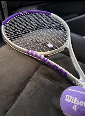 代购WILSON Clash 100L V2威尔胜网球拍银紫色定制拍专业比赛训练