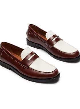 海外代购Steve Madden/思美登男士休闲皮鞋一脚蹬软底圆头低跟