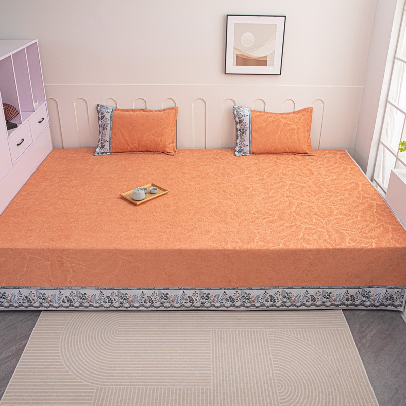雪尼尔四季通用防滑榻榻米床盖东北农村土炕炕盖家用卧室炕垫定制