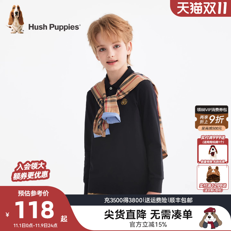 暇步士童装男童polo衫25秋新品大童休闲T恤儿童运动长裤宝宝裤子