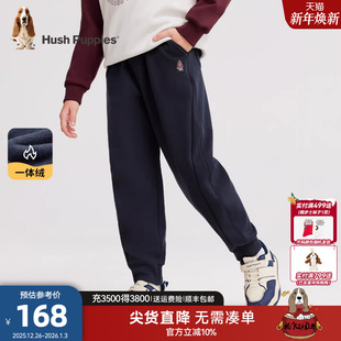 子儿童一体绒裤 暇步士童装 中大童保暖裤 25秋冬新品 子 男童加绒长裤