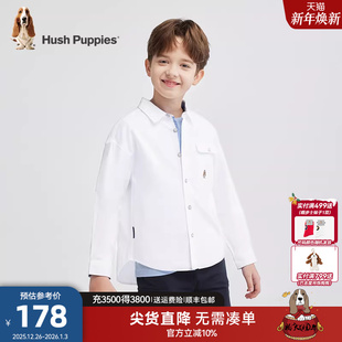 大童学院风内搭儿童翻领时尚 暇步士童装 春秋新品 衬衫 外套 男童长袖