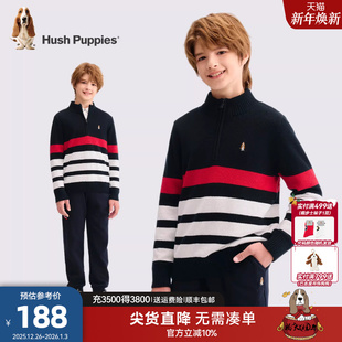 暇步士童装 大童套头毛衣宝宝儿童舒适保暖上衣 男童线衣25秋冬新品