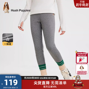 宝宝儿童加绒长裤 暇步士童装 大童休闲裤 25冬新品 女童一体绒打底裤