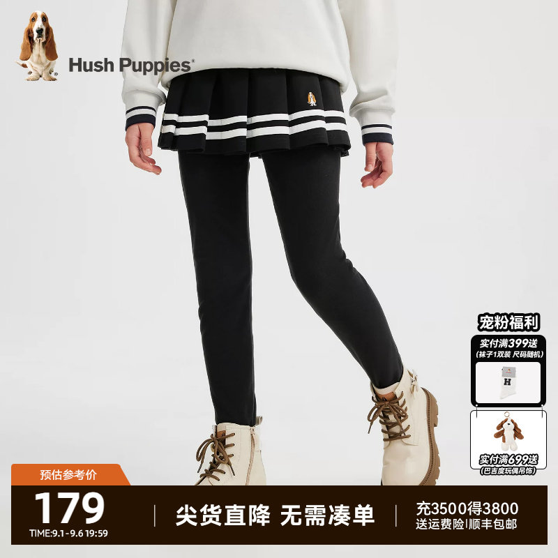 暇步士女童百褶裙打底裤图片