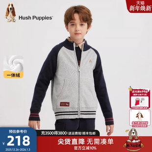 大童厚针织衫 毛衣25秋冬新品 加绒儿童保暖线衣 男童开衫 暇步士童装