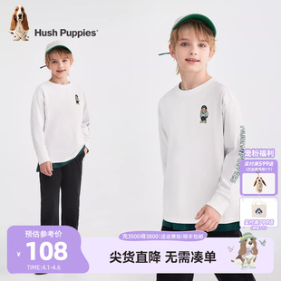 暇步士童装 T恤春秋新品 男童t恤宝宝中大童休闲女童长裤 儿童长袖