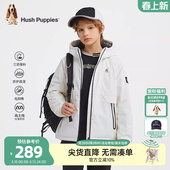 暇步士童装 大童轻户外连帽上衣儿童保暖厚外套 男童三防棉服冬新款