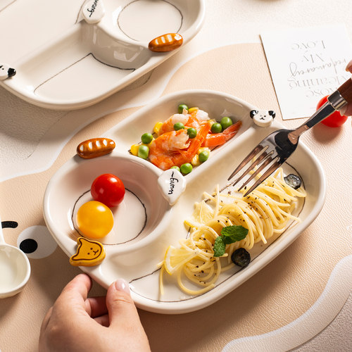 儿童分格餐盘早餐盘可爱宝宝餐具