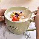 陶瓷马克杯大容量早餐杯子家用牛奶杯燕麦片杯高颜值可微波炉水杯