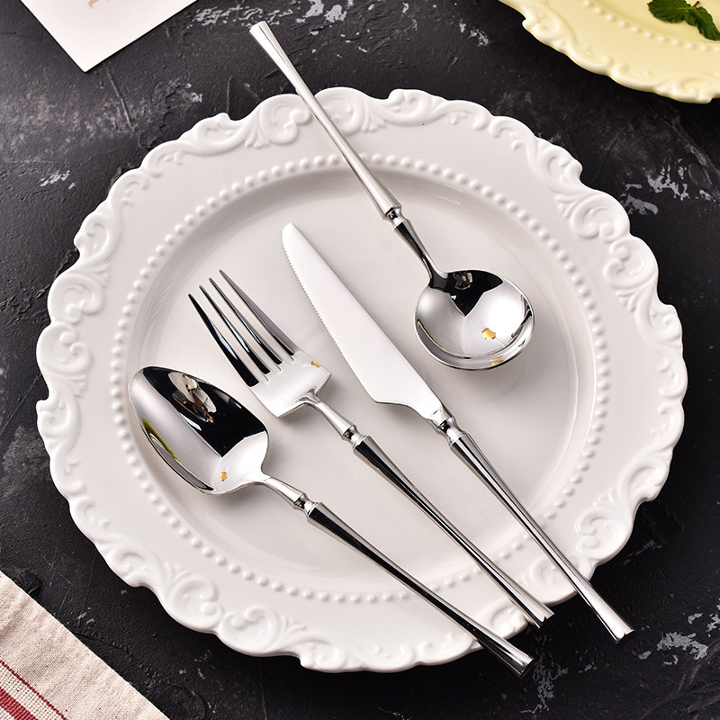 高级感西餐餐具刀叉勺三件套轻奢不锈钢家用高颜值牛排刀叉套装,餐饮具,西餐餐具套装,淘宝优惠券,粉丝福利购,淘宝优惠卷