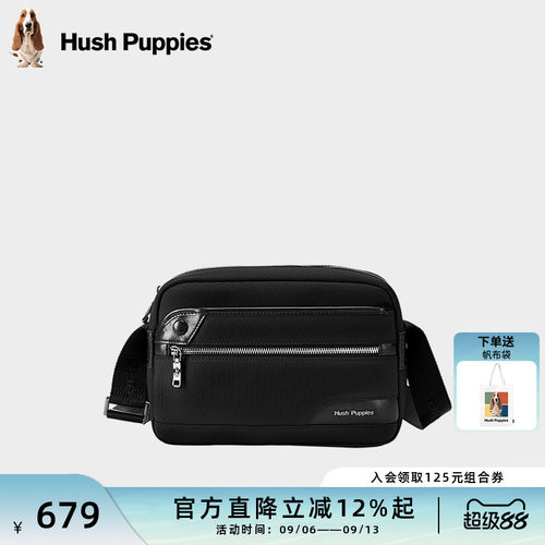 Hush Puppies/暇步士斜挎包男包2026新款时尚男士小包单肩包休闲