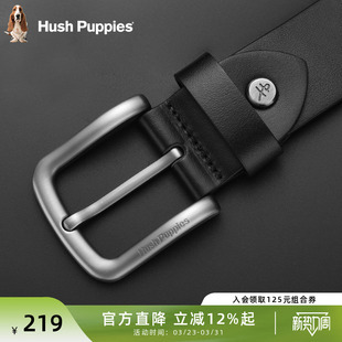 腰带牛皮青年裤 针扣腰带真皮牛仔裤 带 复古休闲男士 暇步士皮带新款