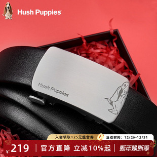 裤 暇步士新款 真皮男款 皮带自动扣内穿式 腰带牛皮简约商务腰带 男士