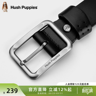 暇步士皮带男真皮针扣头层牛皮高档商务裤 潮流休闲百搭腰带 带韩版