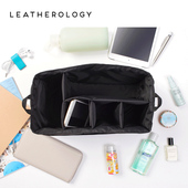 Leatherology奥勒吉收纳包女多隔层便携妈咪整理包托特tote内胆包